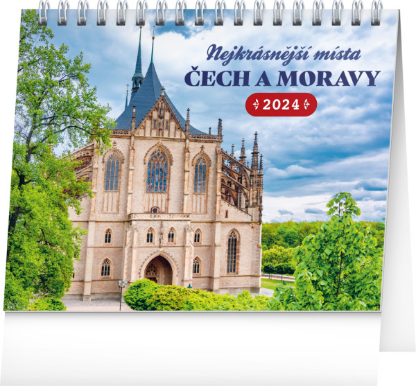 Stolní kalendář Nejkrásnější místa Čech a Moravy 2024