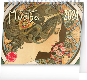 Stolní kalendář Alfons Mucha 2024 - Reklamnepredmety