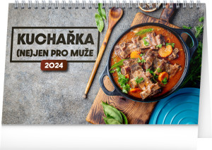 Stolní kalendář Kuchařka (ne)pouze pro muže 2024 - Reklamnepredmety