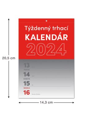 Nástěnný kalendář Trhací týdenní 2024 SK, A5 - Reklamnepredmety