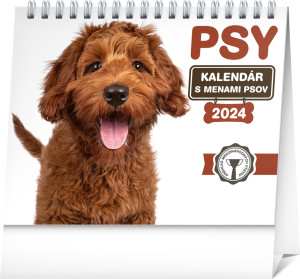 Stolní kalendář Psi – se jmény psů 2024 - Reklamnepredmety