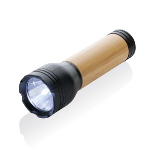 USB svítilna Lucid 3W z RCS recykl. plastu a bambusu