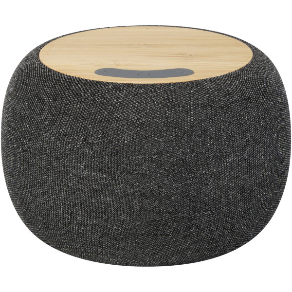 Bambusový/RPET Bluetooth® reproduktor a bezdrátová nabíjecí podložka Ecofiber