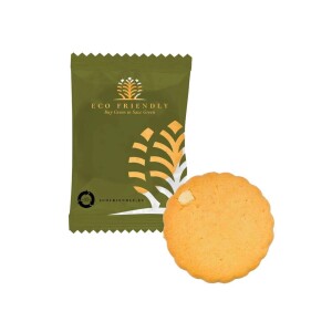 Reklamní mandlová sušenka - VEGAN ALMOND COOKIE, 9 g — hnědá