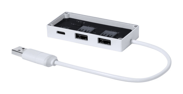 Transparentný USB hub Hevan