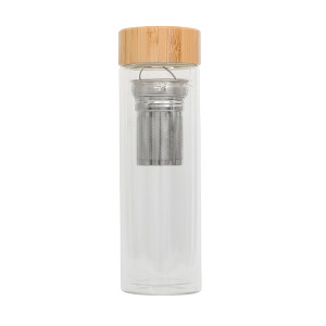 CELLE láhev 420 ml ze skla s infuzérem - Reklamnepredmety