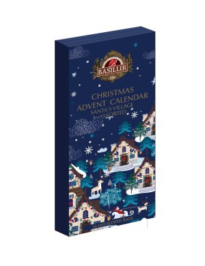 Adventní kalendář čajů Basilur Santas Village - Reklamnepredmety