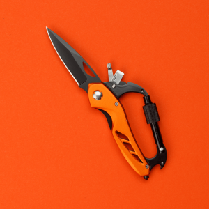 Lehký zavírací nůž s karabinou OPTIMA - Reklamnepredmety