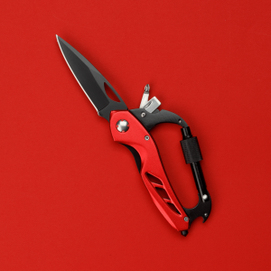 Lehký zavírací nůž s karabinou OPTIMA - Reklamnepredmety