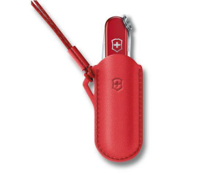 Victorinox Classic Colors - kožené pouzdro - Style Icon - červené - Reklamnepredmety
