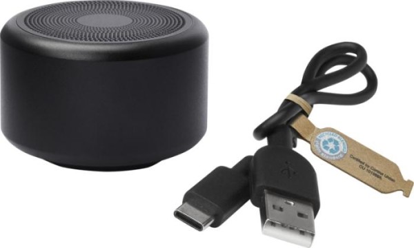 Mini Bluetooth® reproduktor Rise 3W z RCS recyklovaného hliníku