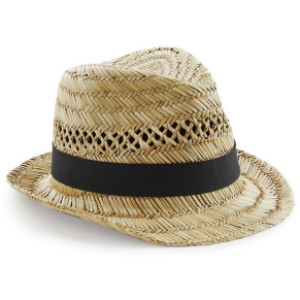 Klobouk v pleteném vzhledu "Straw Summer Trilby" - Reklamnepredmety