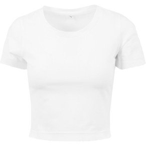 Dámské crop tričko z těžké bavlny BY 042