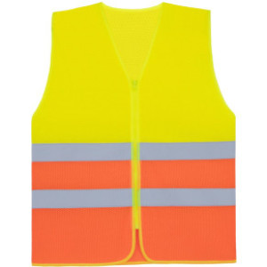 Hi-Vis síťovaná bezpečnostní vesta KXCMZ – Rhodes - Reklamnepredmety