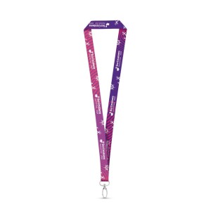 MANILA. Polyesterový sublimační lanyard s karabinou - Reklamnepredmety