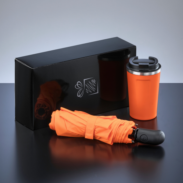 CESTOVNÍ SADA: TERMOHRNEK NORDIC 350 ML & PLNĚ AUTOMATICKÝ DEŠTNÍK