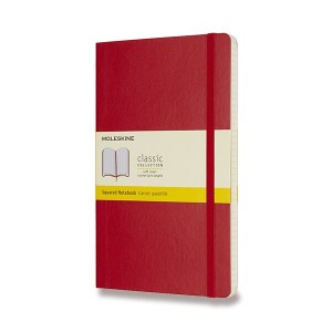 Zápisník Moleskine - měkké desky L, čtverečkovaný - Reklamnepredmety