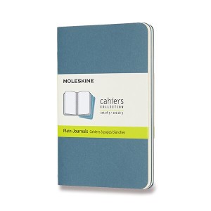 Sešity Moleskine Cahier S, čistý, 3 ks - Reklamnepredmety