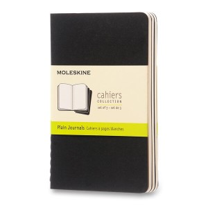 Sešity Moleskine Cahier S, čistý, 3 ks - Reklamnepredmety