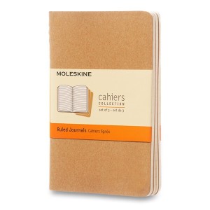 Sešity Moleskine Cahier S, linkovaný, 3 ks - Reklamnepredmety