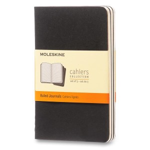 Sešity Moleskine Cahier S, linkovaný, 3 ks - Reklamnepredmety