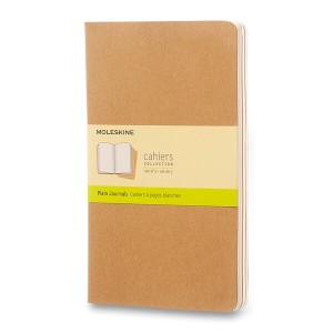 Sešity Moleskine Cahier L, čistý, 3 ks - Reklamnepredmety