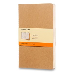 Sešity Moleskine Cahier L, linkovaný, 3 ks - Reklamnepredmety