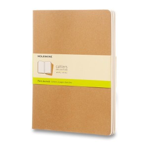 Sešity Moleskine Cahier XL, čistý, 3 ks - Reklamnepredmety