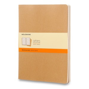 Sešity Moleskine Cahier XL, linkovaný, 3 ks - Reklamnepredmety