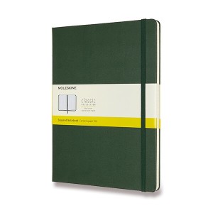 Zápisník Moleskine - tvrdé desky XL, čtverečkovaný - Reklamnepredmety