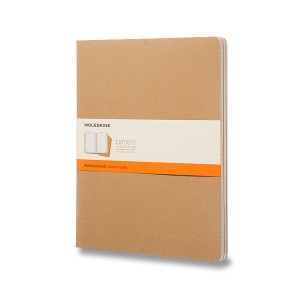 Zápisníky Moleskine Cahier v tvrdé vazbě XXL, linkovaný, 3 ks - Reklamnepredmety