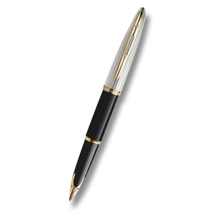 Waterman Carène Deluxe Black GT plniace pero hrot F - Reklamnepredmety