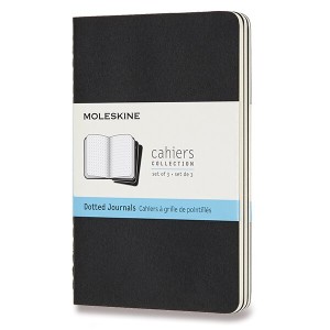 Sešity Moleskine Cahier S, tečkované, 3 ks - Reklamnepredmety