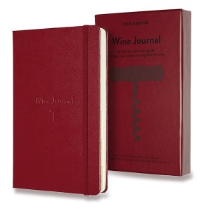 Zápisník Moleskine Passion Wine Journal - tvrdé dosky L, vínová - Reklamnepredmety