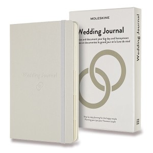 Zápisník Moleskine Passion Wedding Journal - tvrdé dosky L, biela - Reklamnepredmety