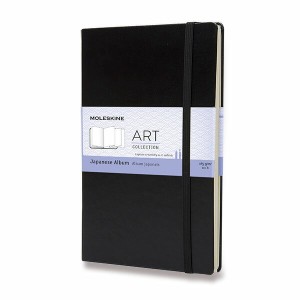 Skicár Moleskine Japanese Album L, čierny - Reklamnepredmety