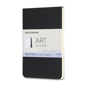 Skicár Moleskine SketchPad S, čierny - Reklamnepredmety