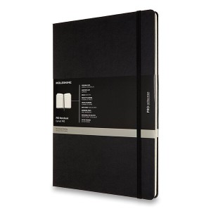 Zápisník Moleskine prefessional- tvrdé dosky A4, čierny - Reklamnepredmety