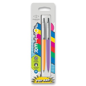 Guľôčkové pero Parker Jotter Originals PopArt Duo lime / sky blue, 2 ks - Reklamnepredmety