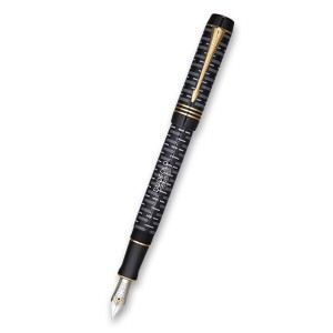 Parker Duofold 100th LE Black GT CNT plniace pero hrot M - Reklamnepredmety