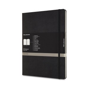 Zápisník Moleskine Professional - tvrdé desky XXL, výběr barev černý, XXL - Reklamnepredmety