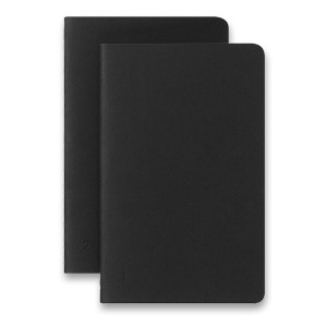 Zošity Moleskine Smart - mäkké dosky S, linajkované, 2 ks, čierne - Reklamnepredmety