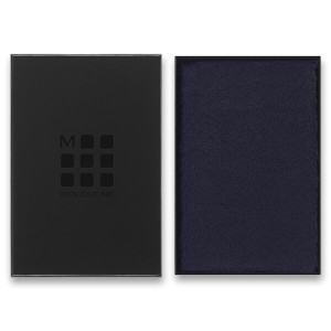 Zápisník Moleskine Faux Fur, tvrdé dosky L, linajkový, tmavomodrý - Reklamnepredmety