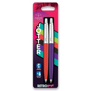 Guľôčkové pero Parker Jotter Originals Retro´80s blister, súprava 2 ks - Reklamnepredmety