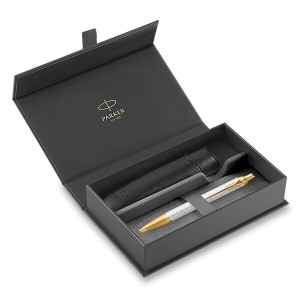 Parker IM Premium Pearl GT guľôčkové pero, darčeková kazeta s puzdrom - Reklamnepredmety