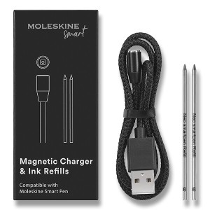 Set příslušenství Moleskine Smart Pen nabíjecí kabel, 2 ks náplně - Reklamnepredmety