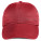 A156 Jednobarevná vroubkovaná kšiltovka se sníženým profilem - A156-Red - variant Ls 1000013170