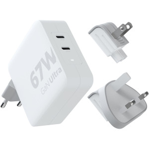 Cestovní nabíječka Xtorm XVC2067 GaN Ultra 67 W s kabelem USB-C PD 100 W - Reklamnepredmety