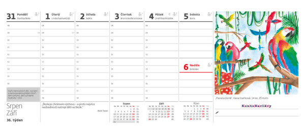 Stolní kalendář Města Evropy