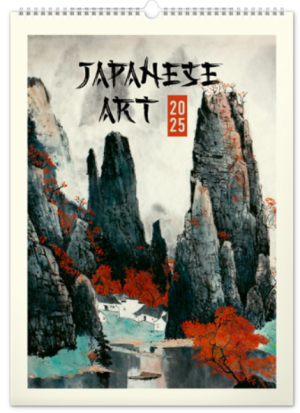 Nástěnný kalendář Vintage plakáty – japonské umění 2025 - Reklamnepredmety